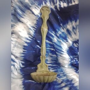 Vintage MCM Cast Aluminum Wall Mount Ladel Spoon 26 1/2" Tall Decor